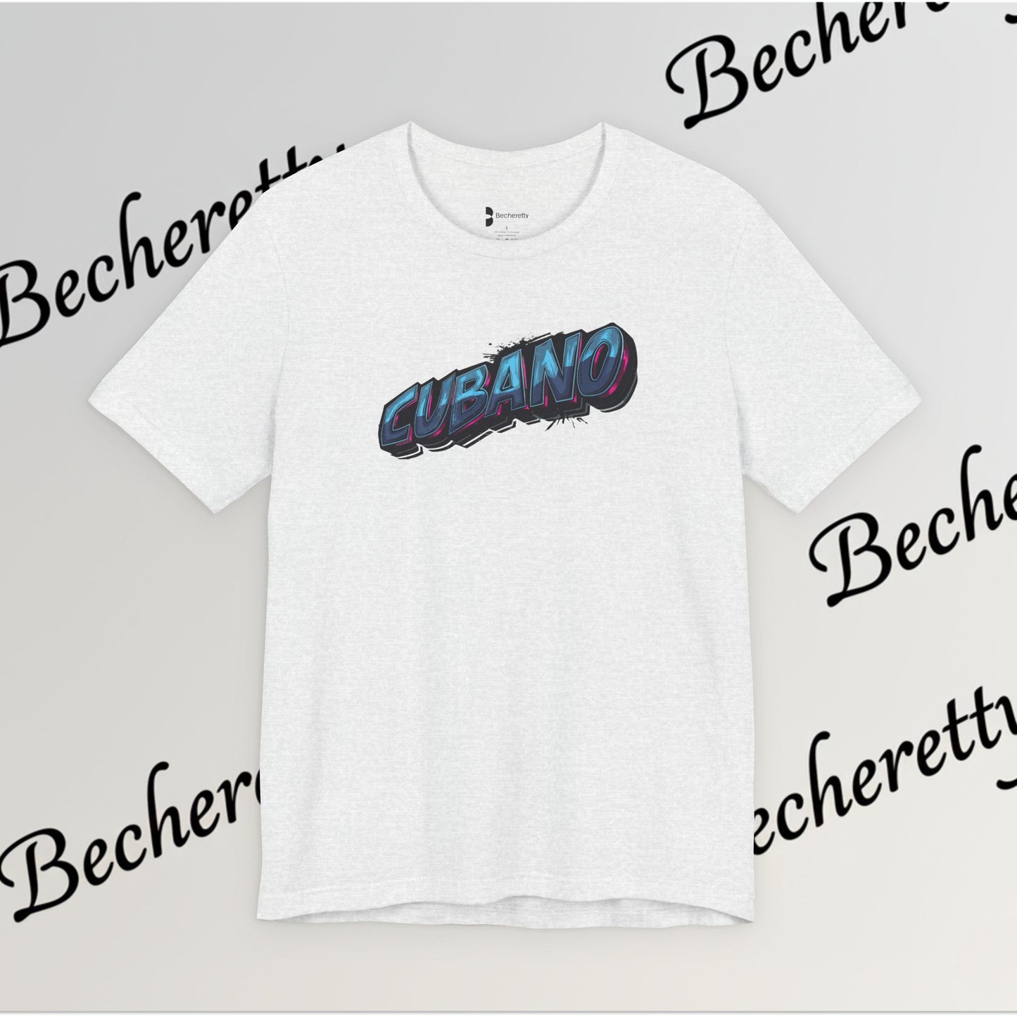 Graphic Tee "Cubano" Minimalist Art Graphic Becheretty - T-shirt that expresses confidence - Casual Wear