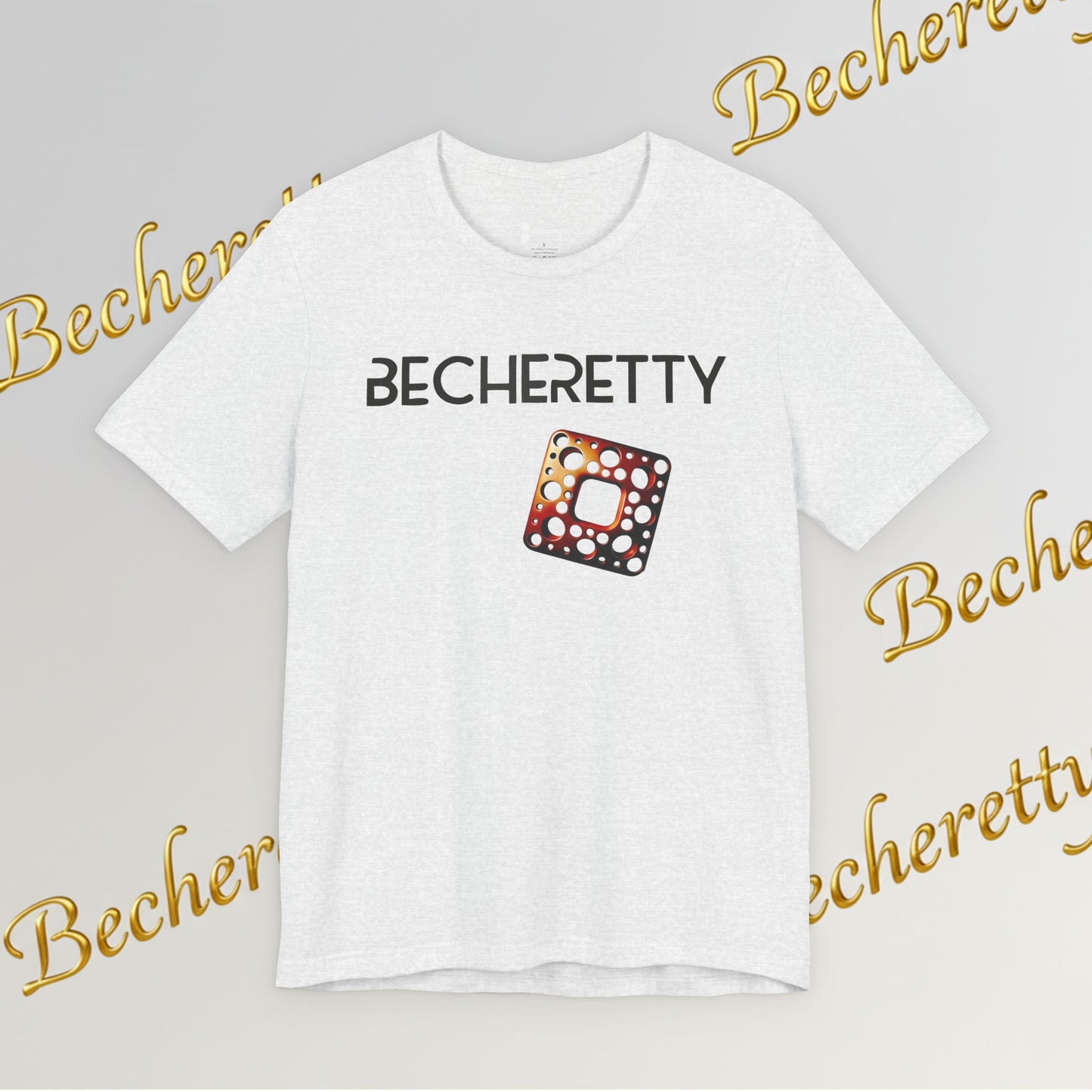 Stylish Minimalist Art Design Becheretty - Trendy short sleeve T-Shirt - Casual Wear - Gift for Him