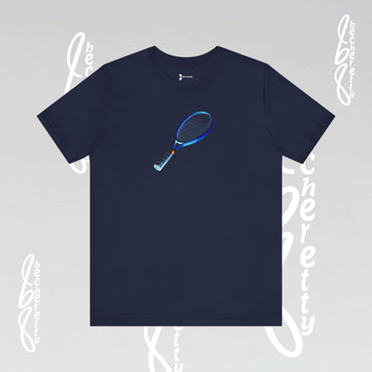 Vintage Tennis Racket - Art Graphic T'Shirt Becheretty - Tennis Enthusiasts - Casual Wear