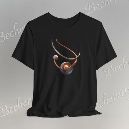 Artistic Graphic T-Shirt Becheretty - Stylish Necklace Design - Casual Wear, Gift for Art Lovers, Summer Fashion, Everyday Comfort