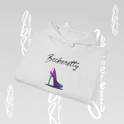 Graphic Hoodie Becheretty - Artistic High Heel Design - Casual Stylish