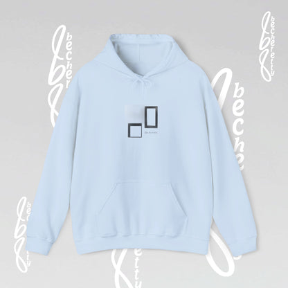 Hooded Minimalist Design Becheretty - Unisex, Pixel Void Line
