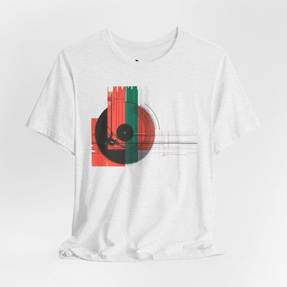 Minimalist Cubist Vinyl Tee - Art Graphic Becheretty - Spin your style in a new direction.