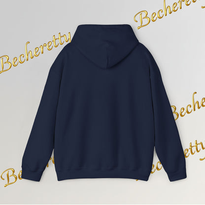 Graphic Hoodie - Smiling Sunset Brushstroke - Cute Happy Face- Art Minimalist Becheretty