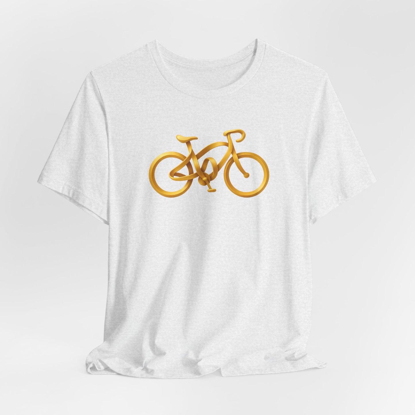 Gold Road Bike T-Shirt — Art Graphic Minimalist Becheretty - Gift Idea for Cyclist & Bike lovers
