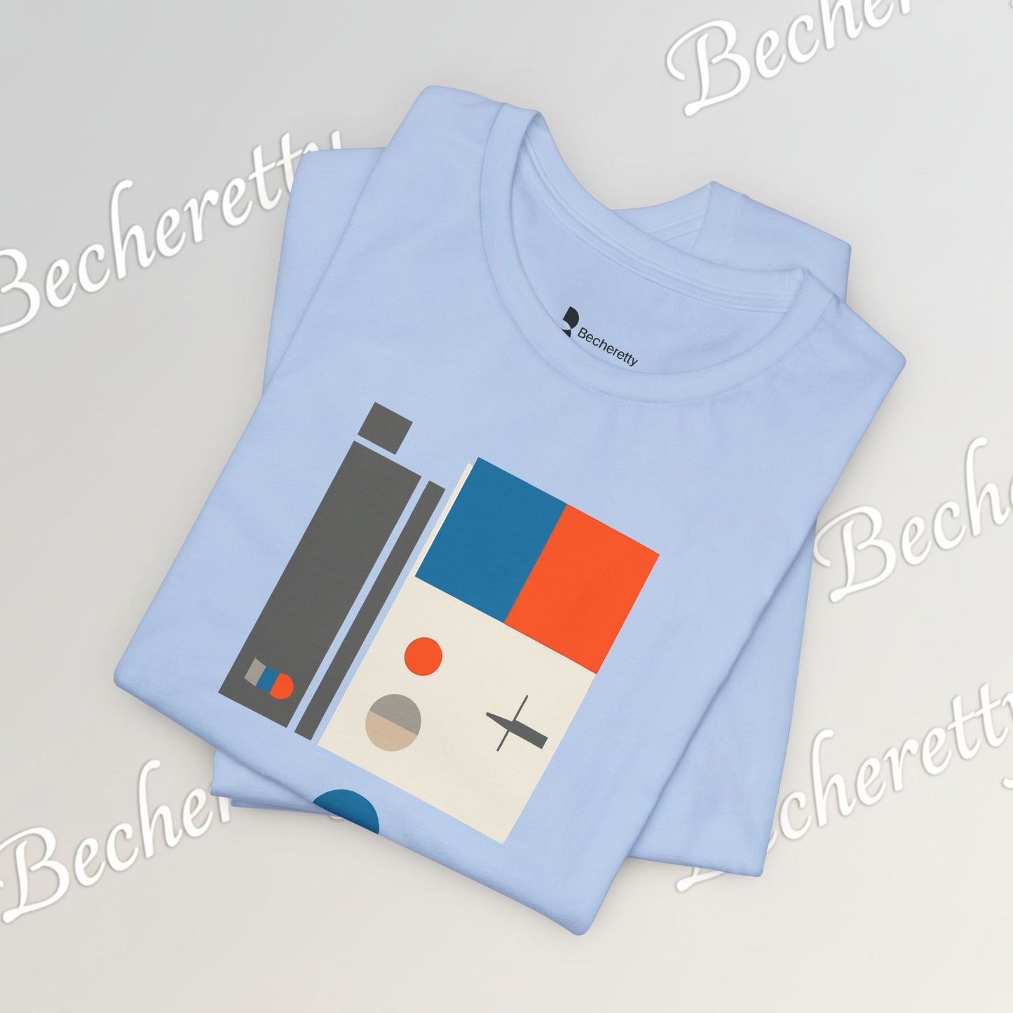Artistic Graphic T-Shirt Becheretty - Perfect Gift for Art Lovers - Bauhaus-inspired geometric artwork