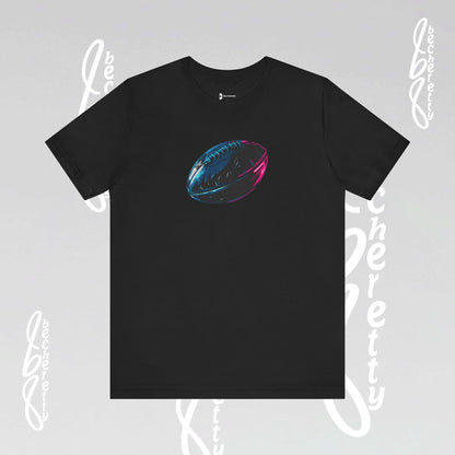 American Football T-Shirt - Art Graphic Becheretty. Game day, casual wear, unique design.