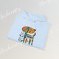 Minimalist Art Hoodie | The "Abstract Puppy" by Becheretty - A unique, stylized dog motif inspired by folk art and modern