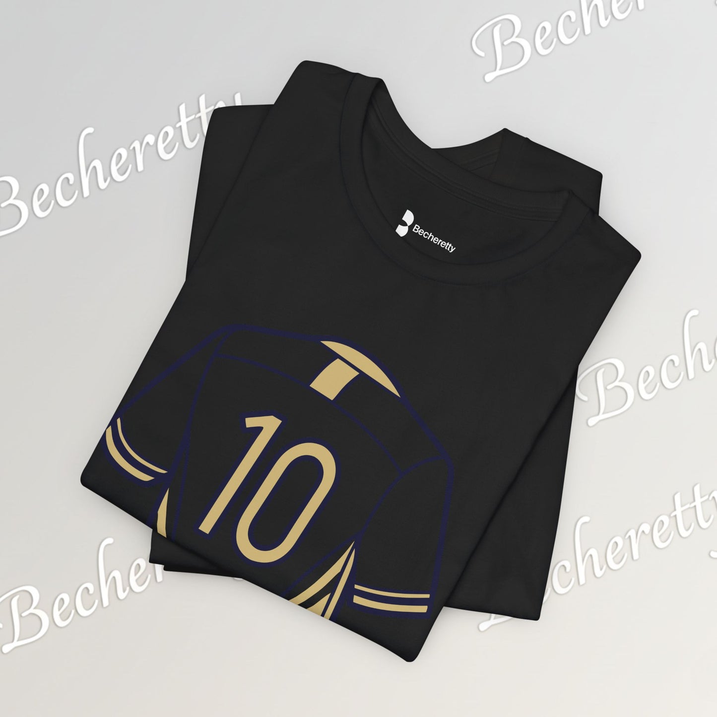Soccer T-Shirt Number 10 - Art Minimalist Becheretty - Game Day - Casual wear - Perfect Gift for Soccer Lovers