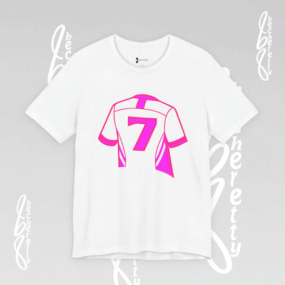 Soccer T-Shirt Number 7 - Unisex Graphic Design Minimalist Becheretty - New style of t-shirt for soccer fans