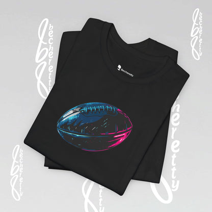 American Football T-Shirt - Art Graphic Becheretty. Game day, casual wear, unique design.