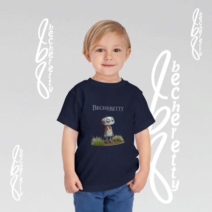 Toddler T'Shirt Short Sleeve - Cute Robot - Becheretty Graphic Design