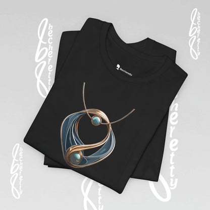 Necklace Artistic design - Statement T-Shirt Becheretty - Casual wear - Unique Graphic Top, Everyday Style