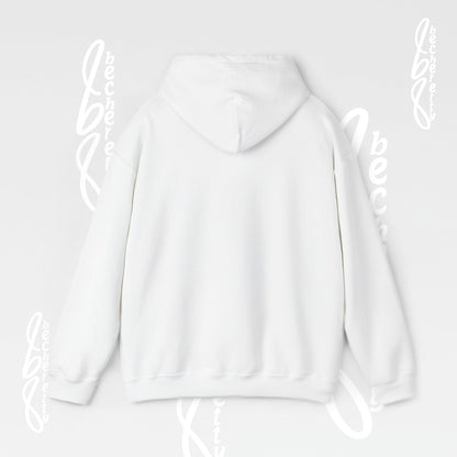 Abstract Geometric Hoodie — Modern Orange & Gray Minimalist Design - Art Graphic Becheretty