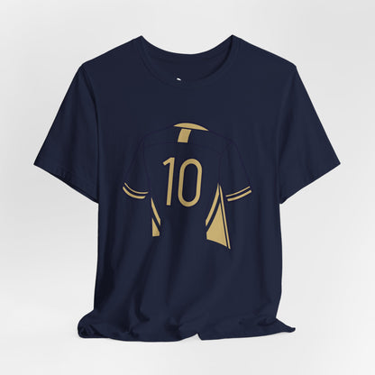 Soccer T-Shirt Number 10 - Art Minimalist Becheretty - Game Day - Casual wear - Perfect Gift for Soccer Lovers