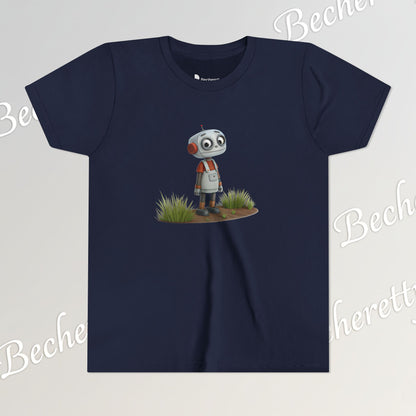 Youth T-Shirt short sleeve "Funny Robot Gaze" Graphic Becheretty - Casual Wear - Unique Kids Apparel