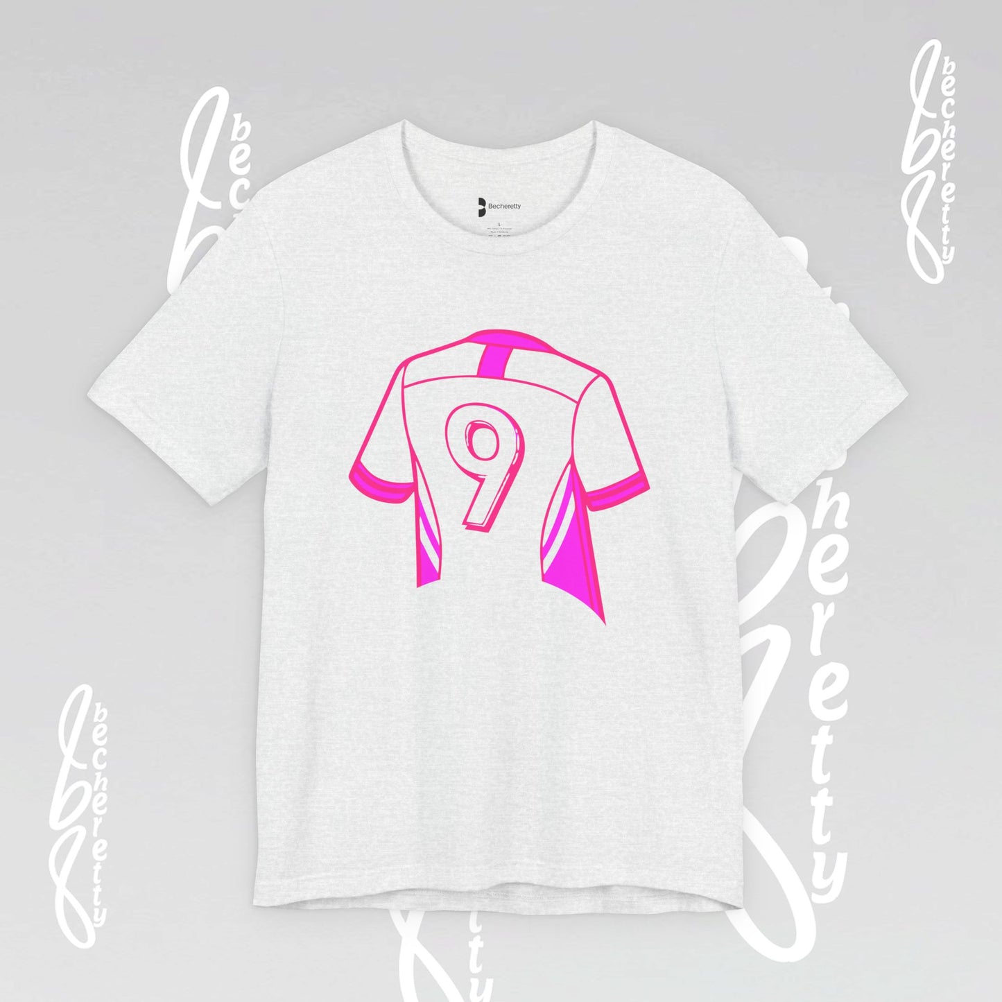 T-Shirt Number 9 - GOAL- Art Graphic Becheretty - Perfect Gift for Soccer Lovers - Casual Wear