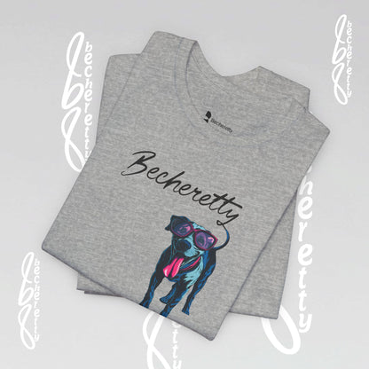 Dog Lovers T-Shirt Unisex - Art Graphic Becheretty - Unique Pet Apparel - Casual Wear
