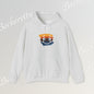 Graphic Hoodie - Smiling Sunset Brushstroke - Cute Happy Face- Art Minimalist Becheretty