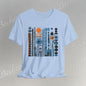 Modern Geometry Tee  "Urban Totems" Art Graphic Becheretty - Timeless, versatile, and unmistakably modern.