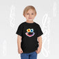 Toddler T-shirt - Colorful Watercolor Smiley Face - Art Graphic Minimalist Becheretty