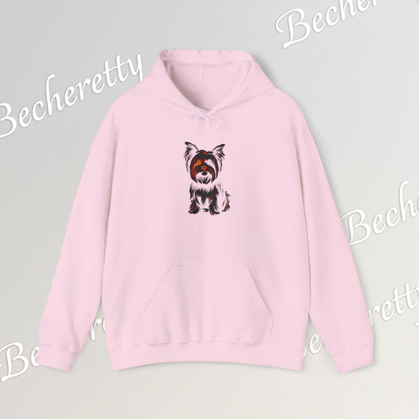 Yorkshire Hoodie- Art Graphic  Becheretty - A great gift idea for Yorkie lovers & friends.