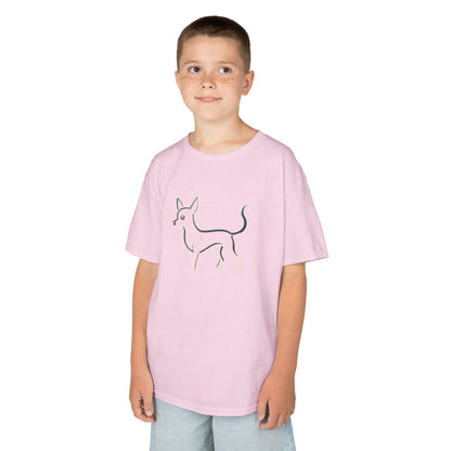 Adorable Dog Illustration Kids Tee - Cute Pet Shirt for Animal Lovers, Gift for Dog Owners, Casual Wear