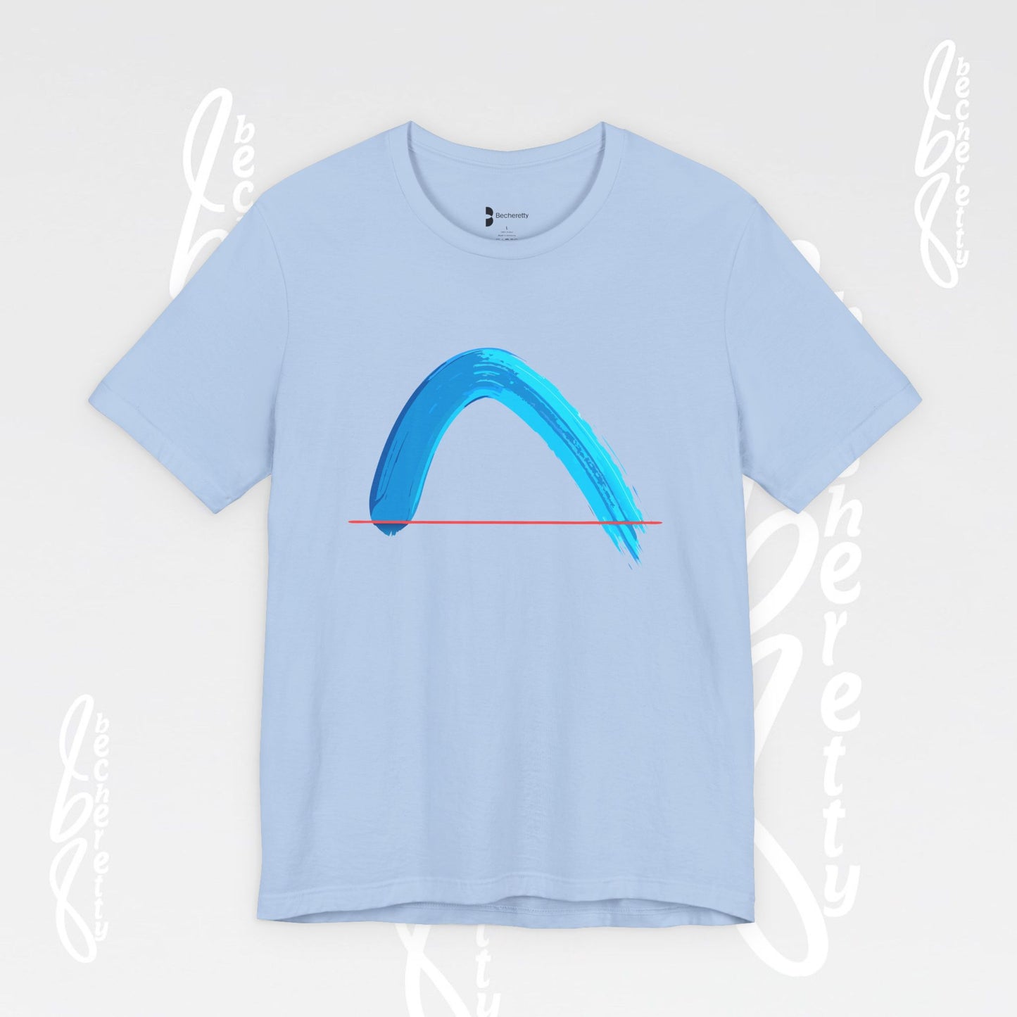 Vibrant Wave Graphic Tee - Unisex Short Sleeve T-Shirt - Art Minimalist Becheretty