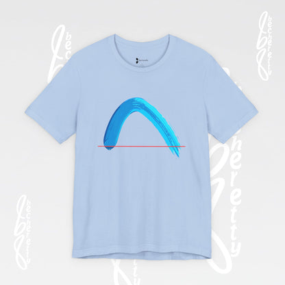 Vibrant Wave Graphic Tee - Unisex Short Sleeve T-Shirt - Art Minimalist Becheretty