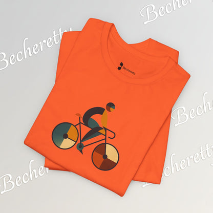 Modern Minimalist Bike Graphic Tee - Becheretty - Artistic Everyday wear, Unique gift