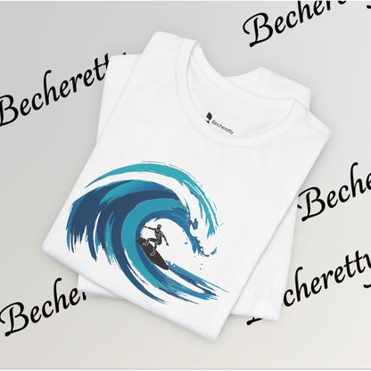 Ocean Wave Surf Tee — The Art of Surf - Graphic Minimalist Becheretty - Surfing is just painting — the ocean is the brush