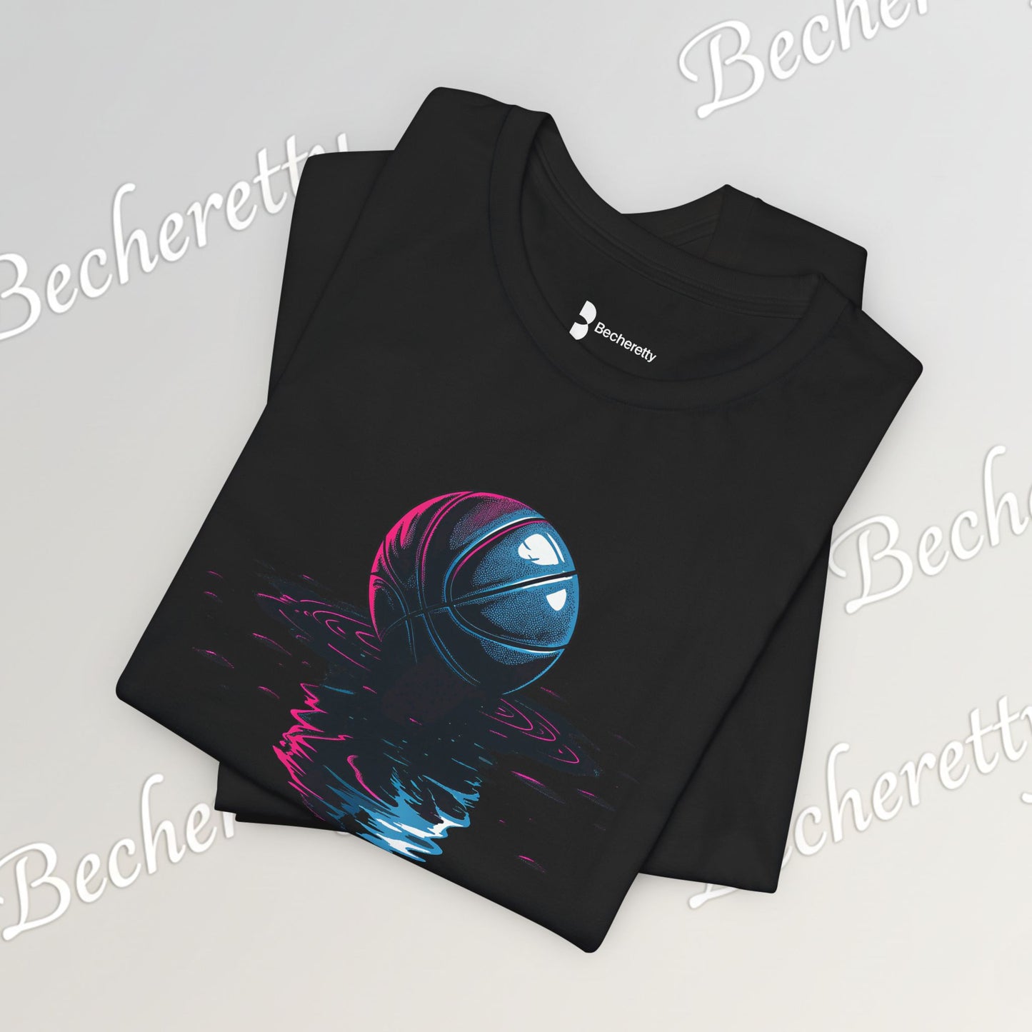 Abstract Basketball T-Shirt - Art Graphic Becheretty - Perfect gift for Basketball Lovers - Casual Wear