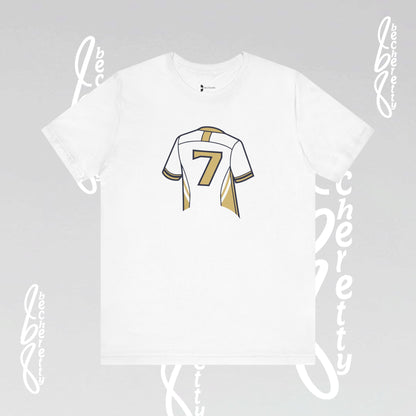 T-shirt - Number 7 GOAL - Art Graphic Minimalist Becheretty - Casual Wear - Team Spirit