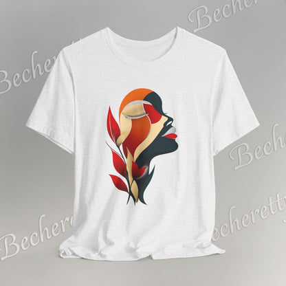 The "Abstract Muse" Graphic Tee Becheretty - Elevate your everyday rotation with a wearable work of art.