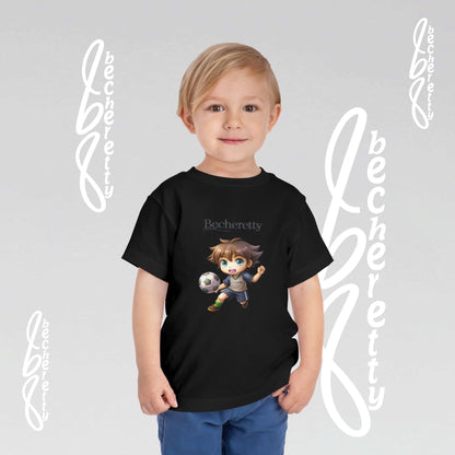 Toddler T'Shirt - Fun Graphic Becheretty - Perfect for Soccer Lovers - Kids Casual Wear