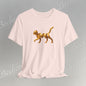 Golden Cat. Minimalist Graphic Becheretty -  Modern, and Effortlessly Etylish - Perfect for everyday wear with an artistic edge.