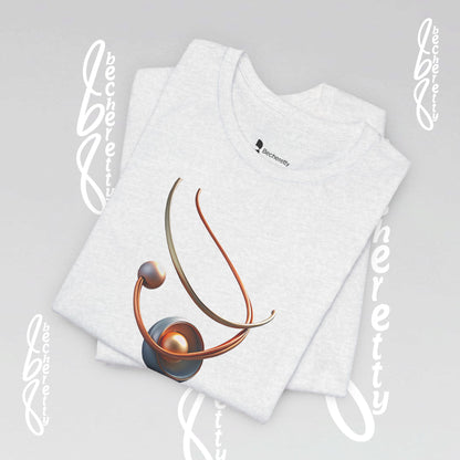 Artistic Graphic T-Shirt Becheretty - Stylish Necklace Design - Casual Wear, Gift for Art Lovers, Summer Fashion, Everyday Comfort