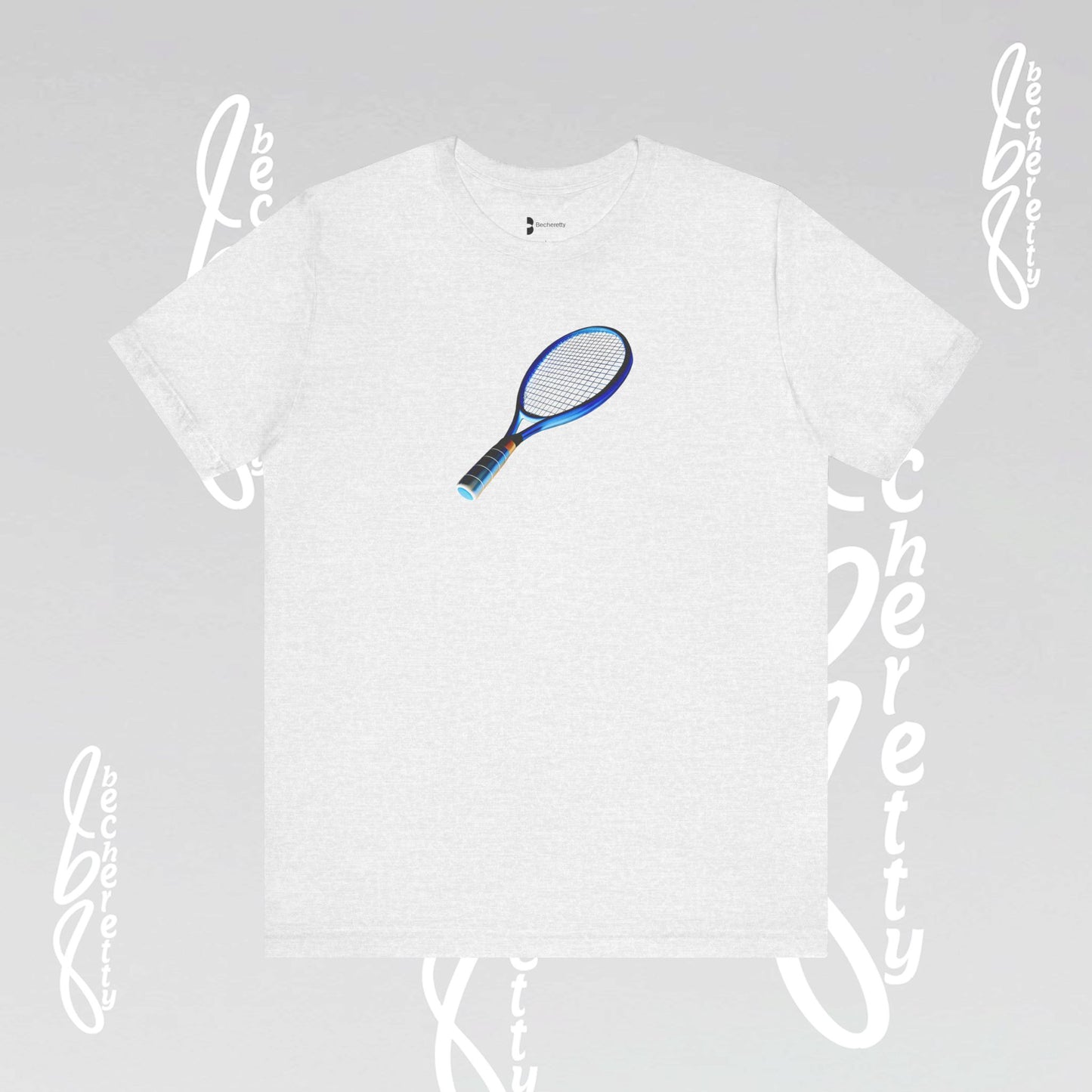 Vintage Tennis Racket - Art Graphic T'Shirt Becheretty - Tennis Enthusiasts - Casual Wear