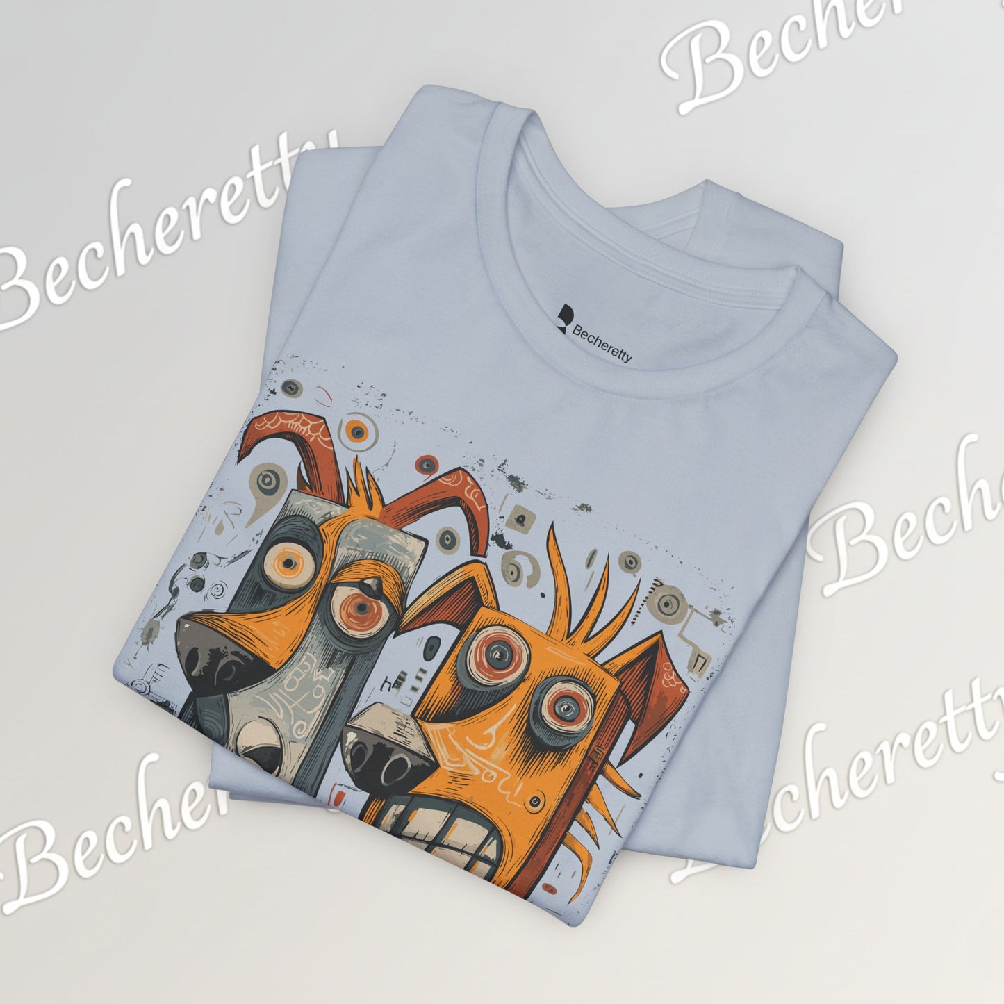 Twin Instincts T-shirt Becheretty - Perfect for art-driven fashion, and anyone who wears instinct as identity.