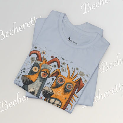 Twin Instincts T-shirt Becheretty - Perfect for art-driven fashion, and anyone who wears instinct as identity.