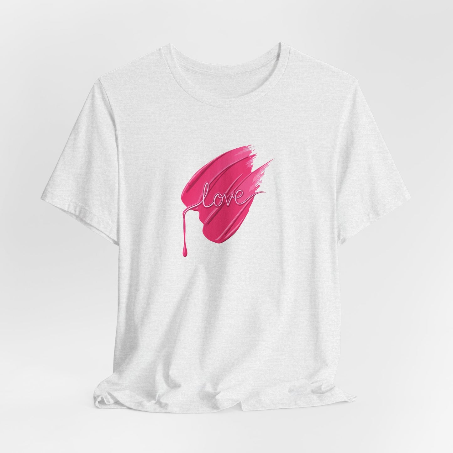 Love Brushstroke T-Shirt - Art Graphic Minimalist Becheretty - Special gift for your sweetheart