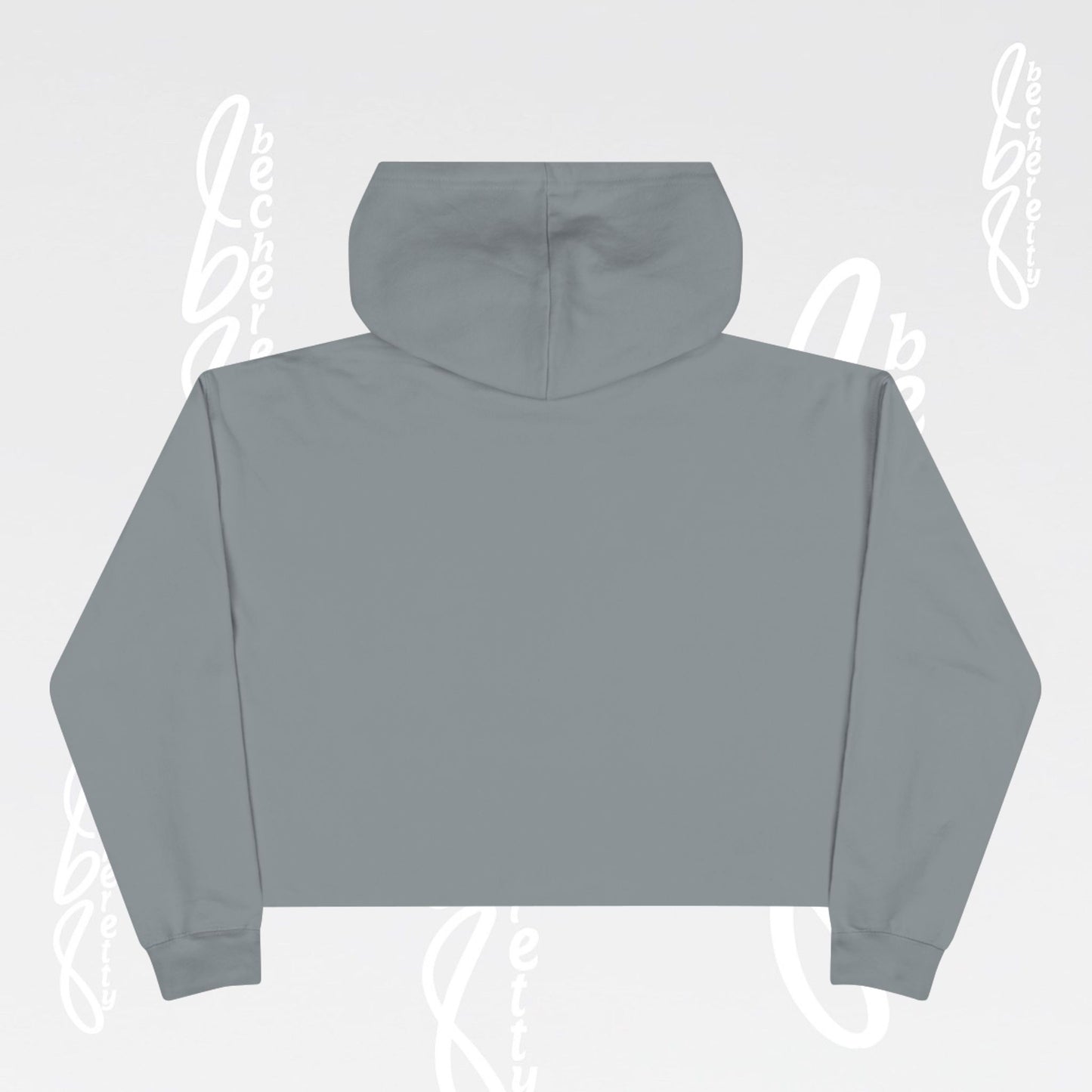 Graphic Crop Hoodie - Cute Cartoon Seagull - Becheretty - Minimal Beach Bird Graphic Sweatshirt