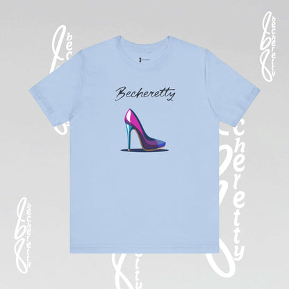 Trendy Graphic T-Shirt Becheretty - Futuristic High Heel Design, Fashion, Casual Wear
