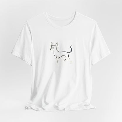 The Minimalist Muse: Chihuahua Line Art Tee Becheretty - "dog lovers"— less is often much more.
