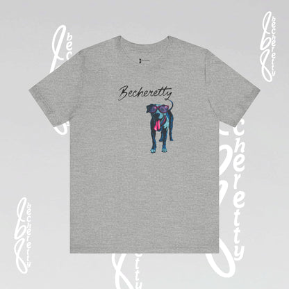 Dog Lovers T-Shirt Unisex - Art Graphic Becheretty - Unique Pet Apparel - Casual Wear