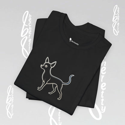 Chihuahua T-Shirt Unisex - Minimalist Art Graphic Becheretty - Trendy Tee - Casual Wear