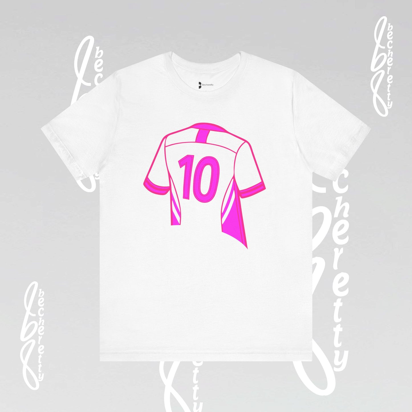 Number 10 Tee - Art Minimalist Graphic Becheretty - Game day - Casual wear - Perfect gift for sports fans.