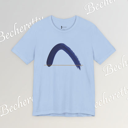 The Horizon Arc | Minimalist Brushstroke Tee - Art Graphic Becheretty - Exclusive series focused on clean, intentional art.