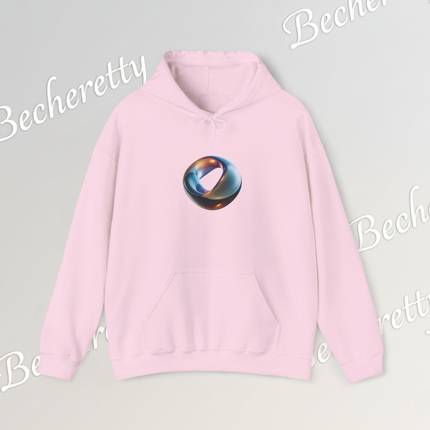 Futuristic Ring - Graphic Hoodie Becheretty - Minimal Artistic Jewel - Luminous Statement - Style is yours!