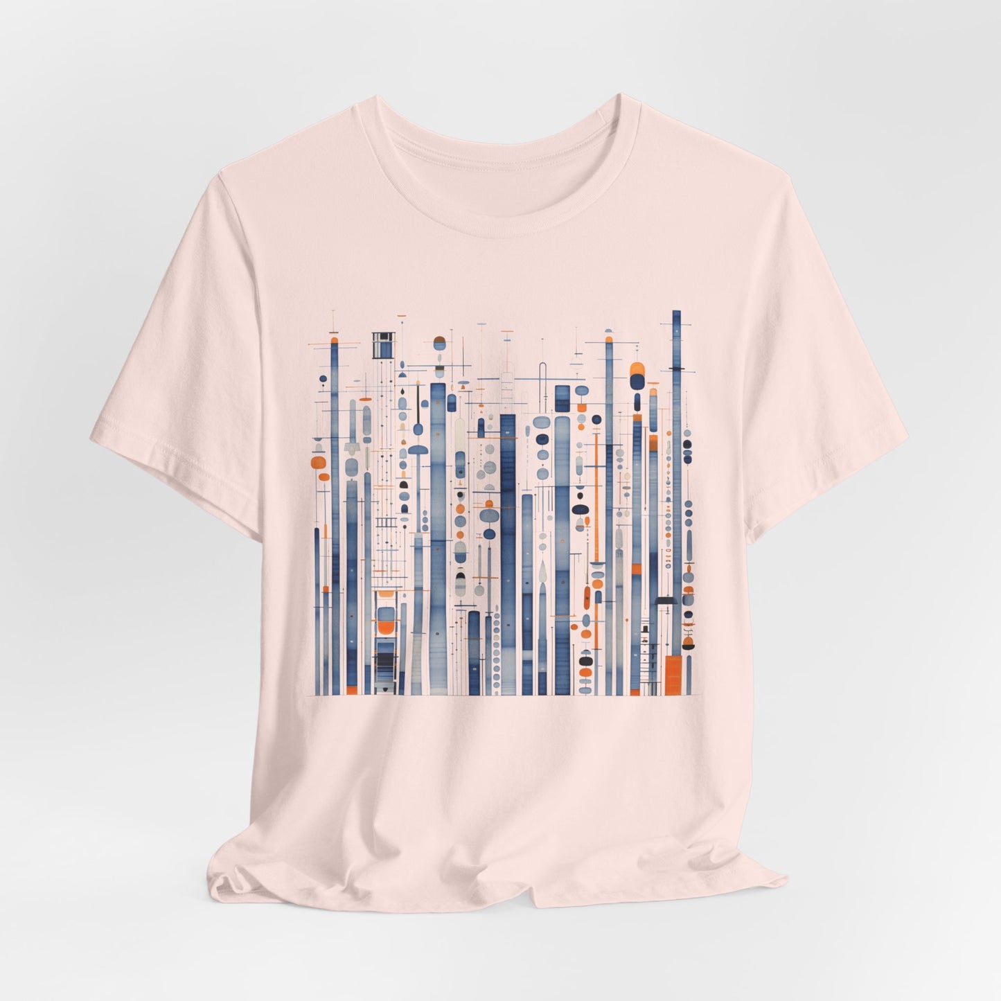 Urban Frequencies T-Shirt - Modern Geometric Graphic Becheretty - Wear the city. Feel the rhythm.